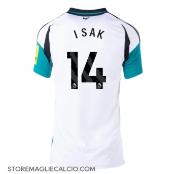 Newcastle United Alexander Isak #14 Maglia Gara Trasferta Repliche 2024-25 Donna
